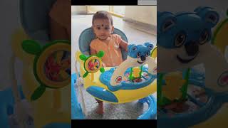 😎Shanmuk In Walker 😎🤩👌#Walker #cutebaby #shortvideo #teluguvlogs #shorts #transformation