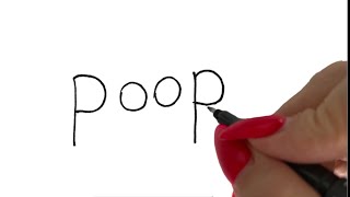 How to draw a poop