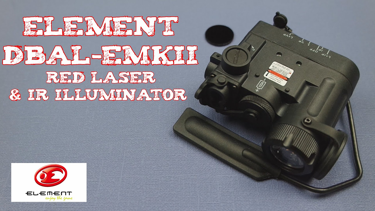 Review ELEMENT DBAL EMKII D2 Red Laser with IR Illuminator