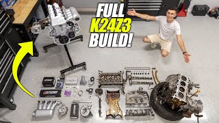 Junkyard Honda K24Z Engine Restoration & Upgrade!  FULL BUILD