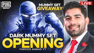 Chaosphage Set (Dark Mummy) opening | Mummy Set Giveaway |🔥 PUBG MOBILE Live 🔥