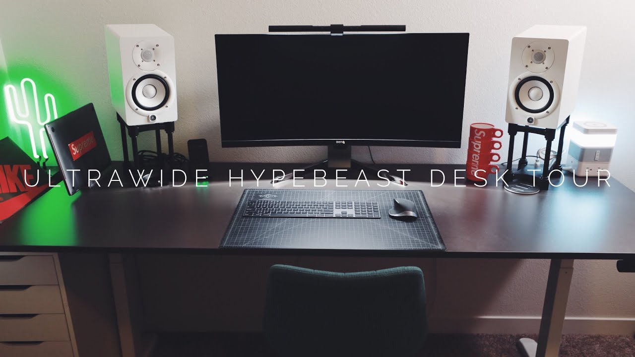 Desk Setup Tour 2020! Ultrawide & Ultraclean YouTube