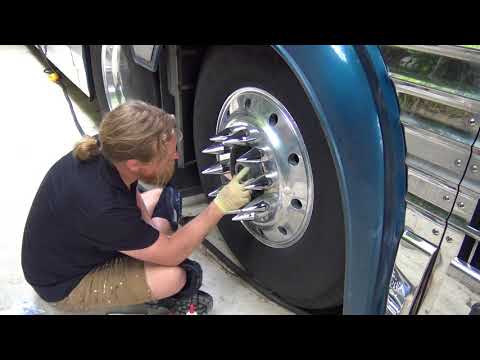 Prevost Bus Packing Hubs with grease
