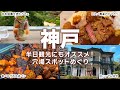 【神戸グルメ観光】コスパ最高のビフカツランチ ＆ 眺めが素敵な穴場カフェ！半日観光にもおすすめのコース｜三宮・元町｜相楽園｜兵庫