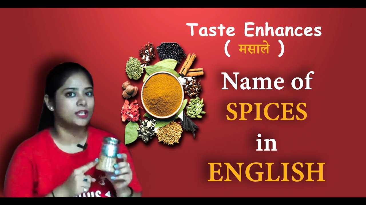 Name of spices in English - English learning video - YouTube