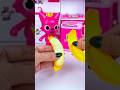 ASMR Unboxing Pinkfong &amp; Washing Machine Banana Toy | Satisfying Miniature Kitchen Set #shorts