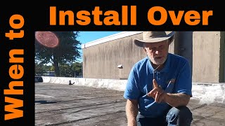 Flat Roof Install over Existing Roof  Cheapest, Easiest Fast DIY only Wife and Me