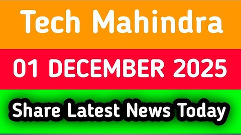Tech Mahindra share news today | Tech Mahindra share news | Tech Mahindra share today