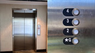Scenic Westinghouse (mod. Schindler) Hydraulic Elevator @ Cupertino Hotel, Cupertino, CA