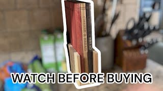 Add some personality to your kitchen with these BOOKSHELF CUTTING BOARDS - Review