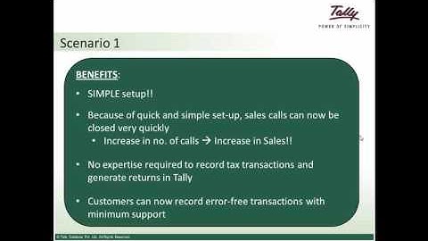 Service Tax Tally.ERP9 Release  5.0 (a video From Tally Solutions )