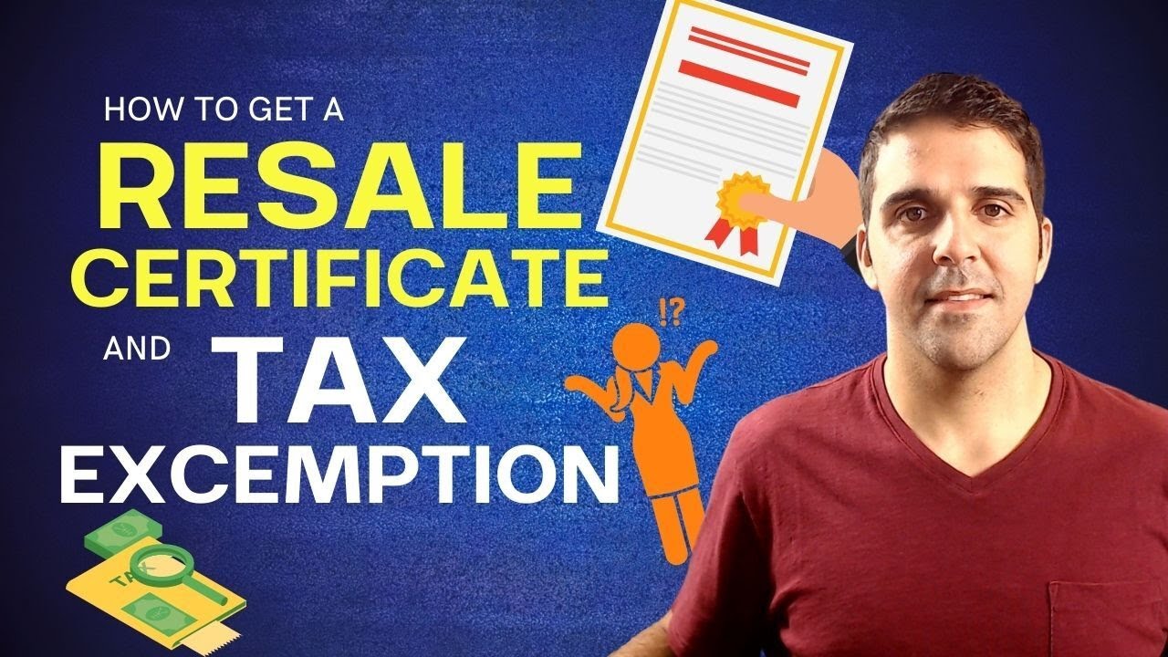 How To Get A Resale Certificate & Tax Exemption for Amazon FBA YouTube
