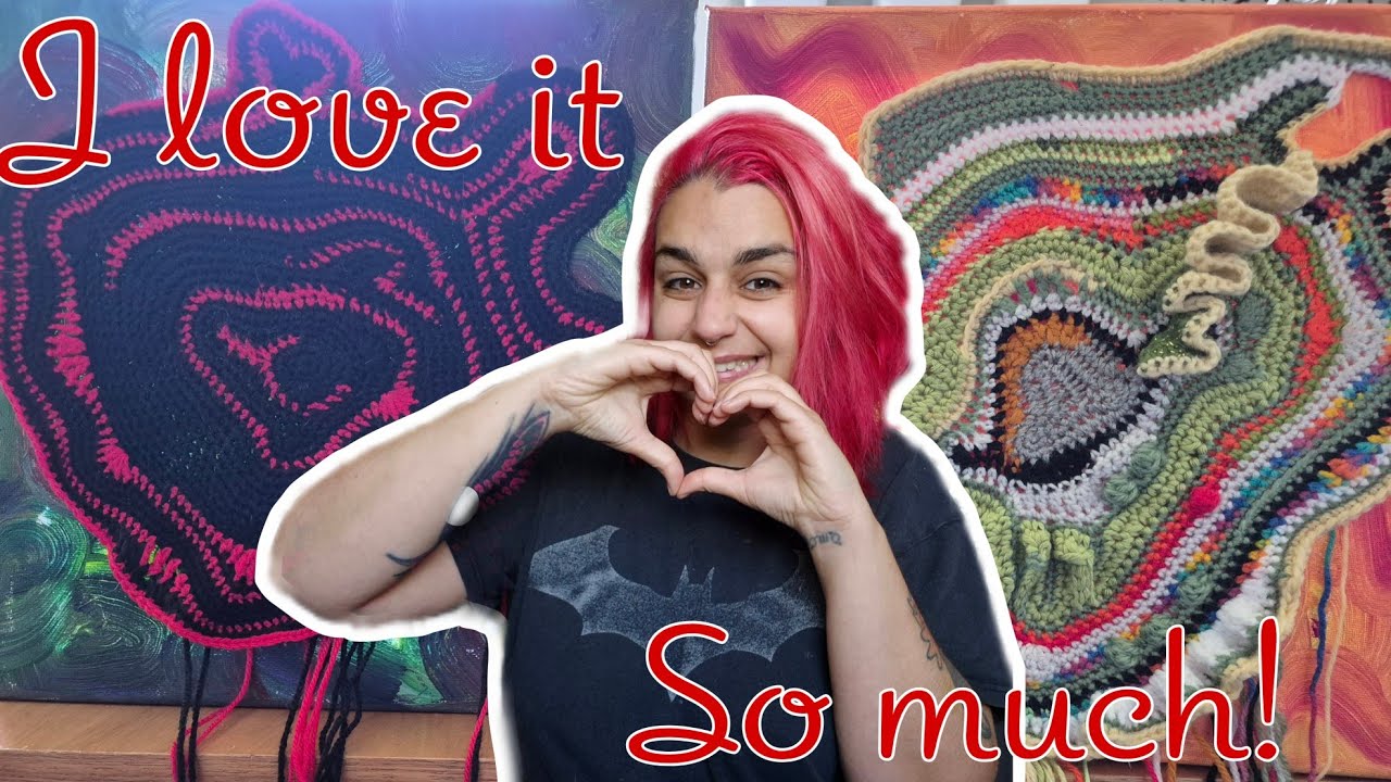 I tried freeform crochet and you should too! / Crochet Vlog 