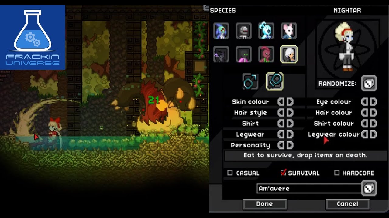 nightar, frackin races, frackin universe races, starbound race mods, starbo...