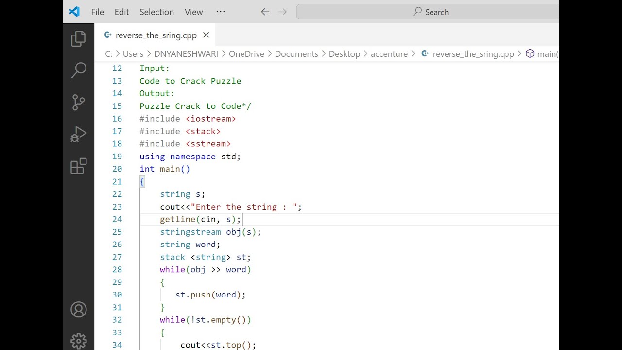 Reverse a String Word by Word in C++ | Step-by-Step Explanation with ...
