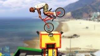 COOLE BMX STUNTS! (GTA 5 Stunts & Fails)