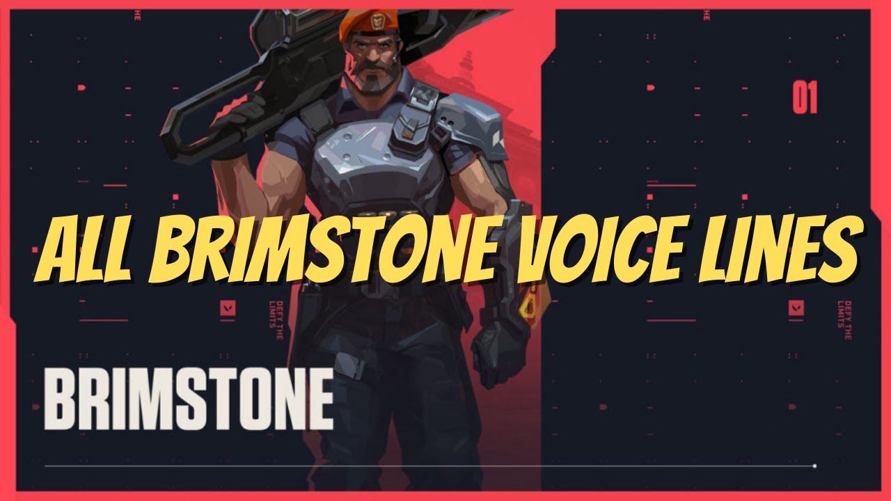 All Brimstone Voice Lines Valorant PH Gaming YouTube