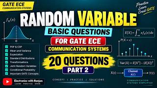 random variable basic questions for gate / gate ece / communication systems /part-2