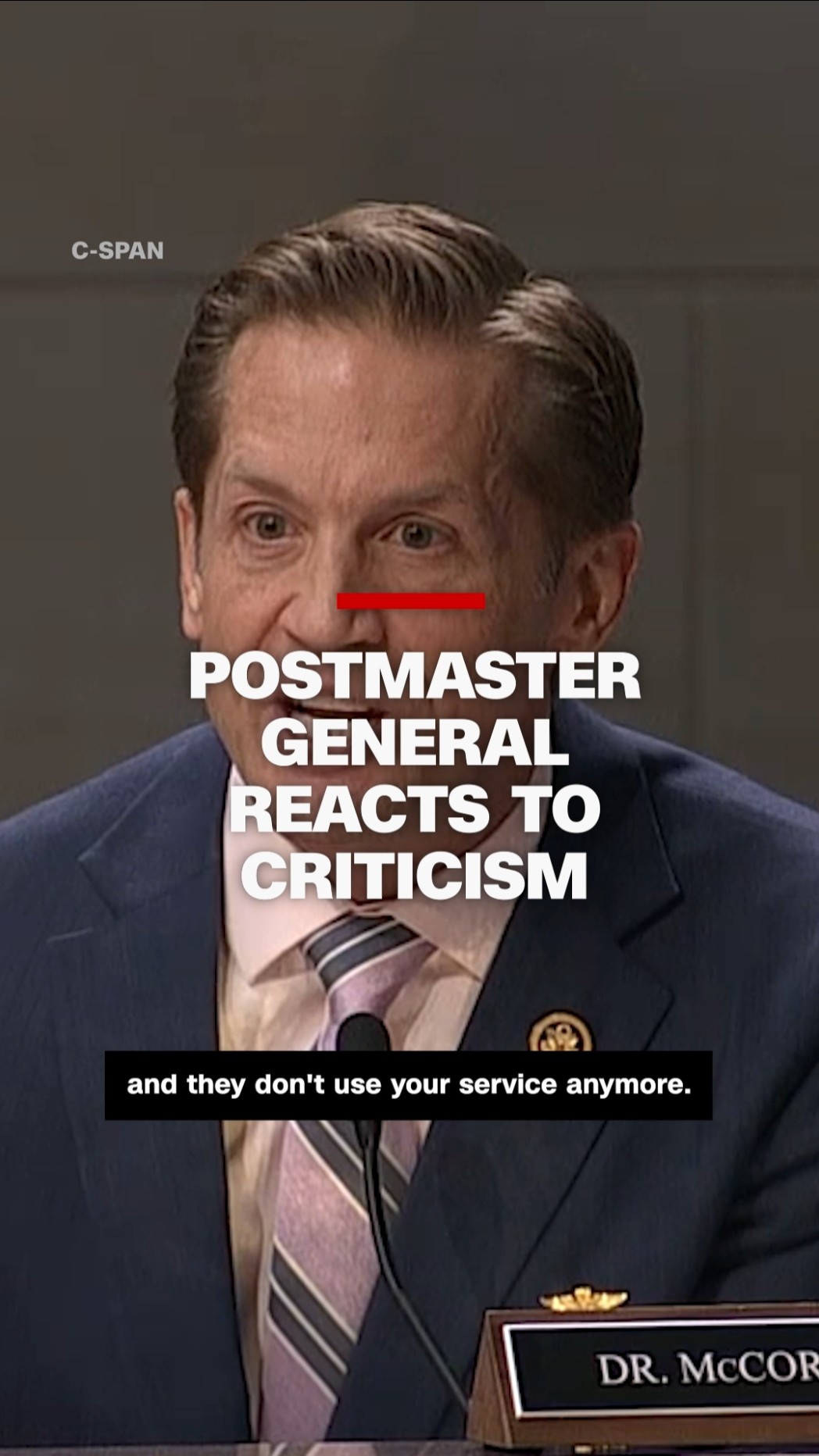 See moment Postmaster General covers his ears during oversight hearing