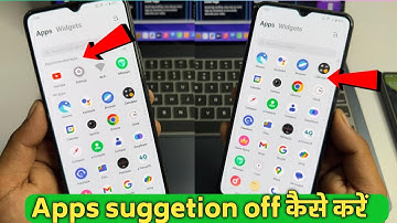 How to turn off Recommended Apps | Hide Apps suggestion bar in Any android phone