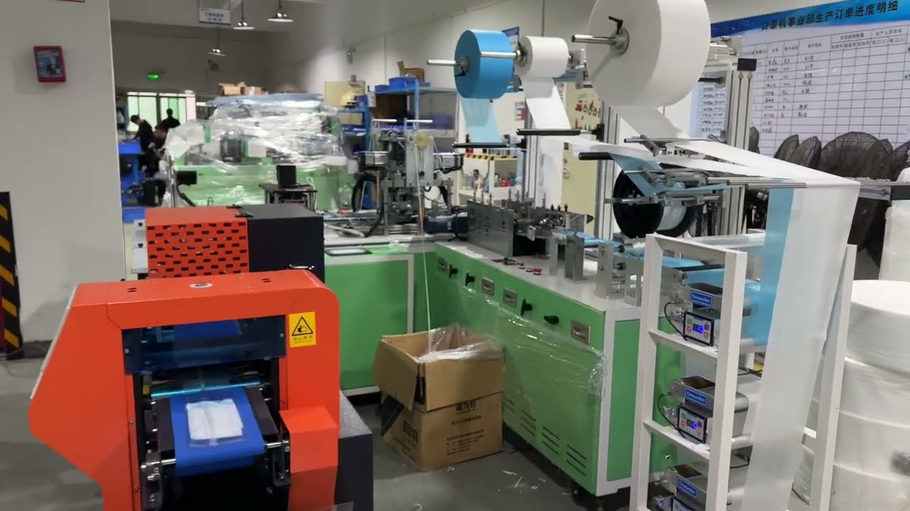 150-160pcs/min 3-4ply Mask Equipment Machines Manufacturer Full Automatic Facemask Machine