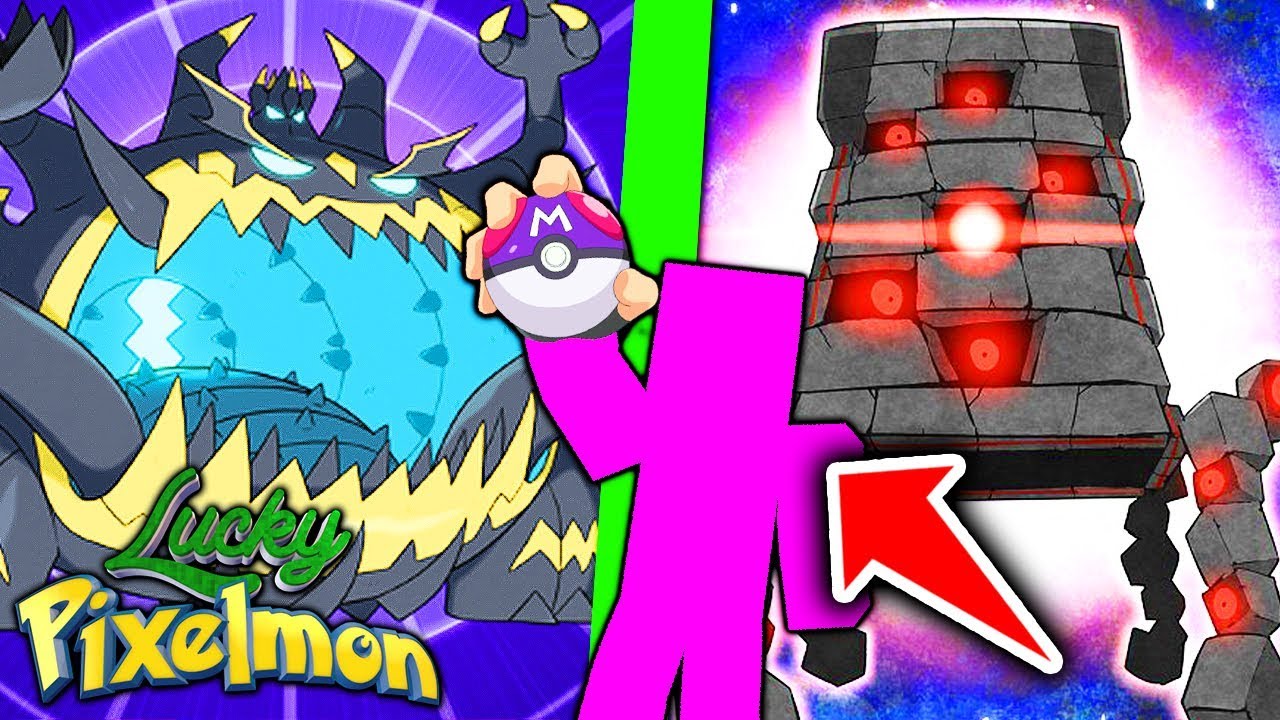 Minecraft Lucky Pixelmon - GUZZLORD SHINY vs KARTANA SHINY ! O MAIOR  POKÉMON DO MUNDO vs O MENOR !! 