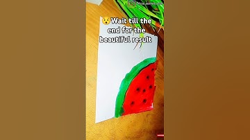 😱Super Amazing & stunning beautiful watermelon mini painting🎨#ytshorts #drawing #aestheteasish #art