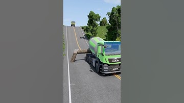 Dump trucks vs log trap part788 #india #automobile #beamngdrive #shortvideo #shorts #truck