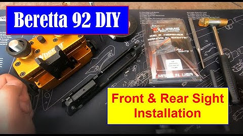 Beretta 92 DIY - Episode #1 - Front and Rear Sight Installation