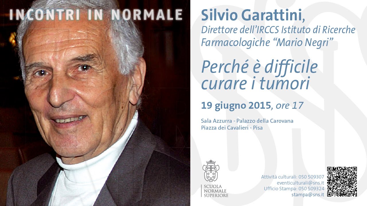 Silvio Garattini, Perché è difficile curare i tumori - 19 giugno 2015