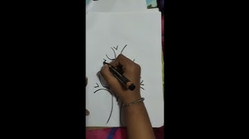 Easy tree drawing idea with 