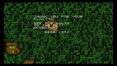 SEGA Genesis Classics PS4 Fatal Labyrinth final boss and end credits