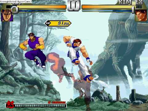 Mugen: Dimension Street Fighter: Kim vs Guy Round 2