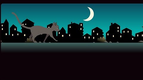 How to create Walking Cat Animation with CSS only || HTML CSS
