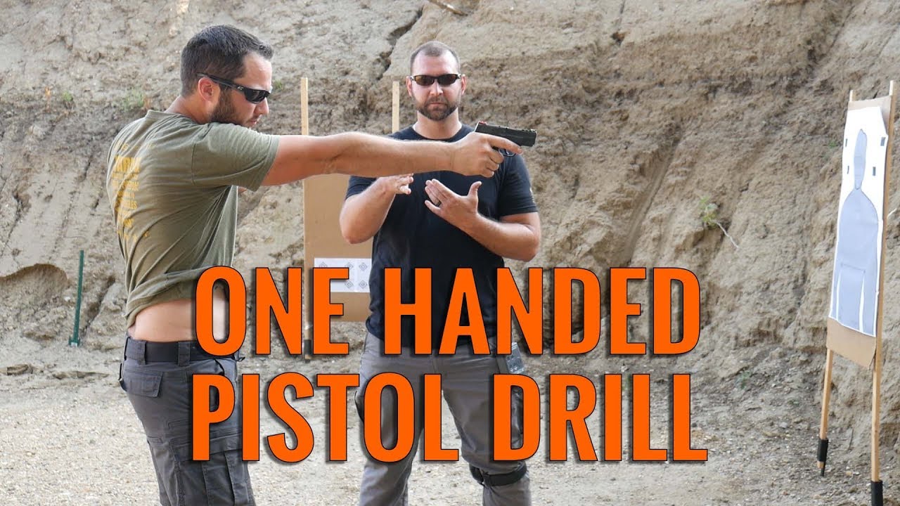 One Handed Pistol Drill - Atlas Target Works - YouTube