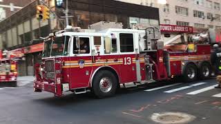 FDNY FDNY TOWER 13 TAKING UP FROM A VERY QUICKLY KNOCKED DOWN 10-75 ALL HANDS FIRE IN MANHATTAN.