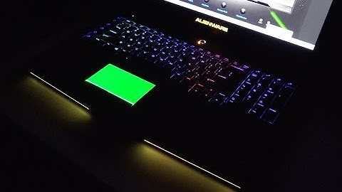 Alienware 17 Keyboard Lighting Effects with AlienFX