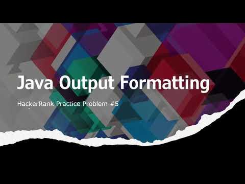 [SOLVED!] Java Output Formatting - HackerRank - YouTube