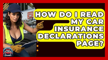 How Do I Read My Car Insurance Declarations Page? - Auto Coverage Explained