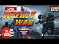 T1 custom bgmi live    weekly war  5 feb  caster johnramboyt