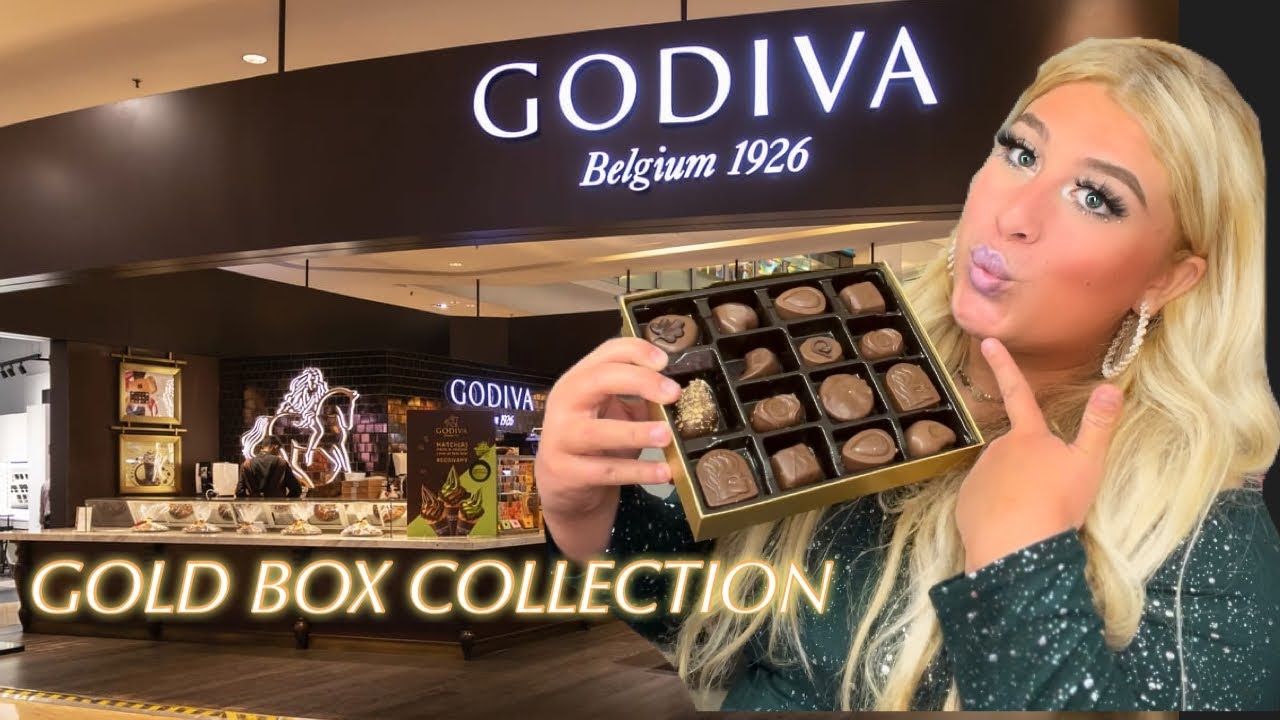 Trying the @Godiva Gold collection chocolate box