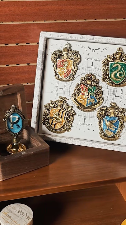 Meet the Harrypotter Hogwarts House Metal Badge Set Collection🪄| Every Potter Fan Needs💕