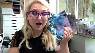 If 10,000 cardmakers watch this i&#39;ll teach a free class on this to you all! Paint pour on cards!