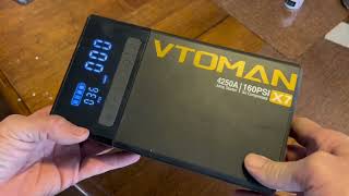 VTOMAN X7 jump starter/compressor review.  ON SALE!