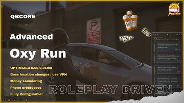 FiveM - QBCore | Oxy Run - Money Laundering  | Nopixel 3.5 Inspired