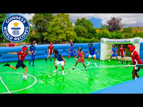 WORLD'S FIRST SLIP 'N' SLIDE FOOTBALL COMPETITION!! ⚽️💦