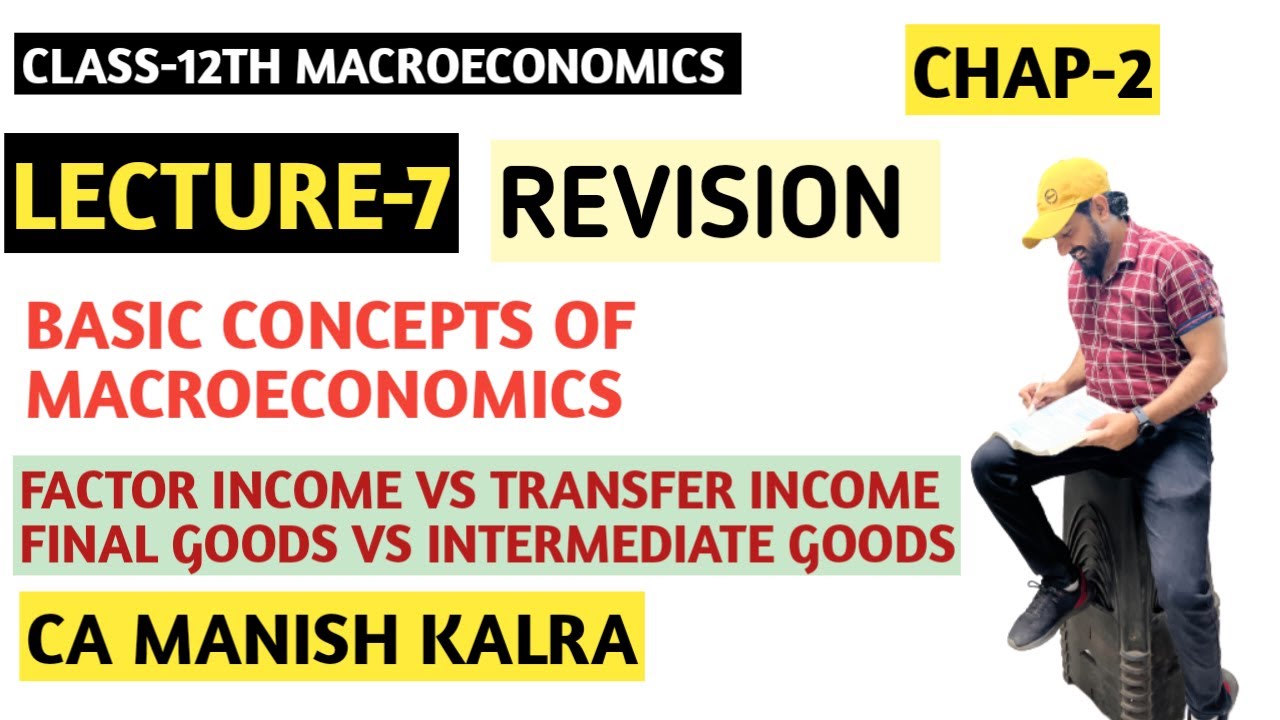 Factor Income VS Transfer Income | Final Goods VS Intermediate Goods ...