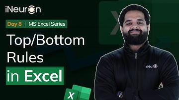 Top/Bottom Rules in Ms Excel - Hindi | कैसे Conditional Formatting करें Excel में | Part 08
