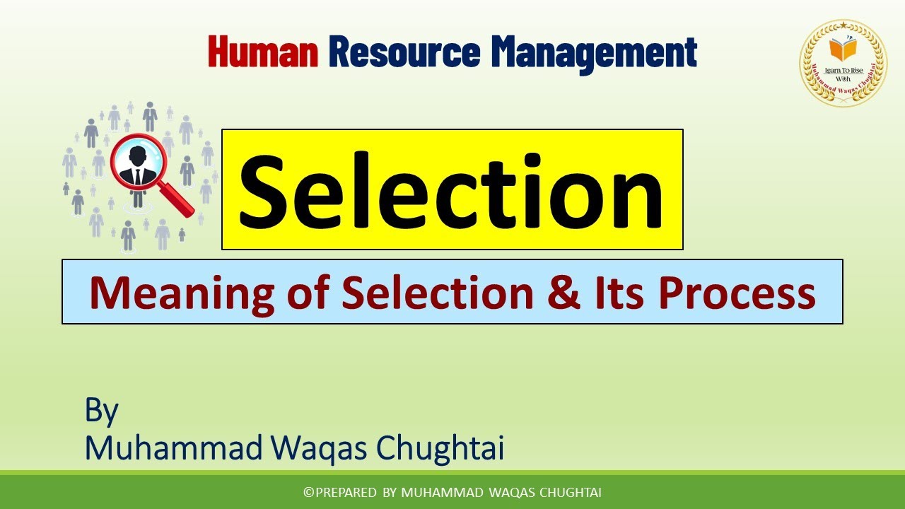 Selection Process in HRM | 7 Steps of Selection in HRM | Simple ...