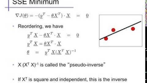 Linear regression (3): Normal equations
